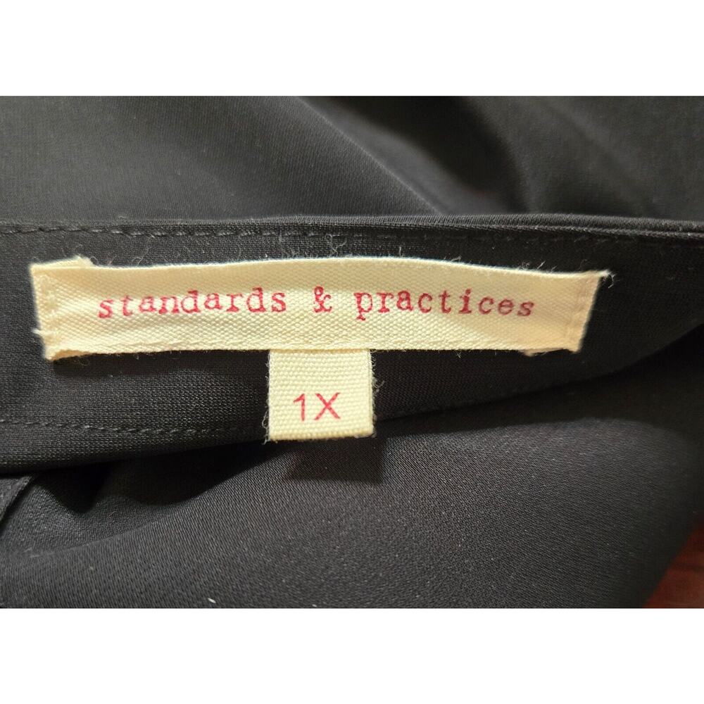 Standards & Practices Women's Black Button-Up Wra… - image 8